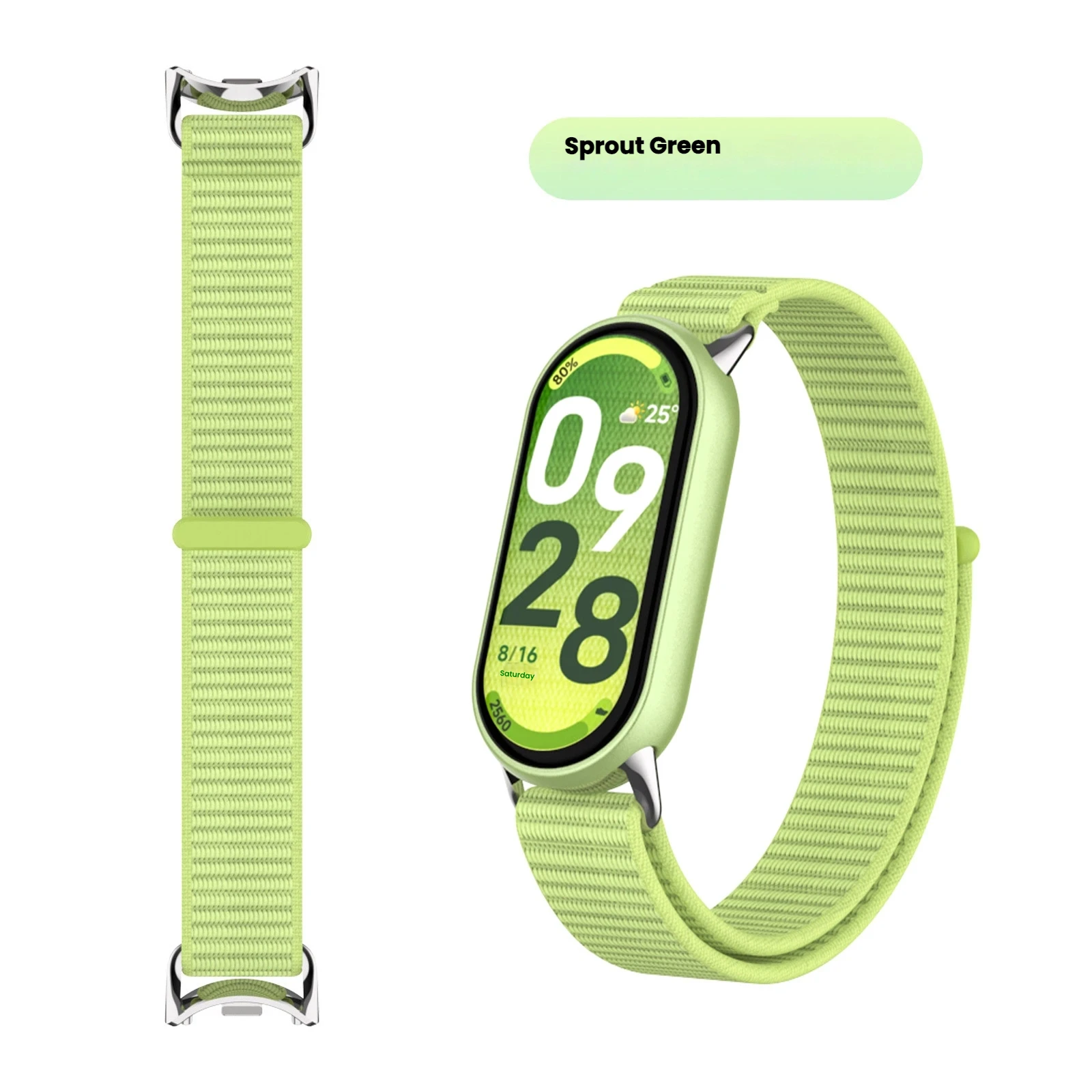 حلقة نايلون لساعة Xiaomi Mi Band10 الذكية معصمه الرياضة Miband10 سوار بديل الفرقة الذكية 10 9 miband8 حزام #5