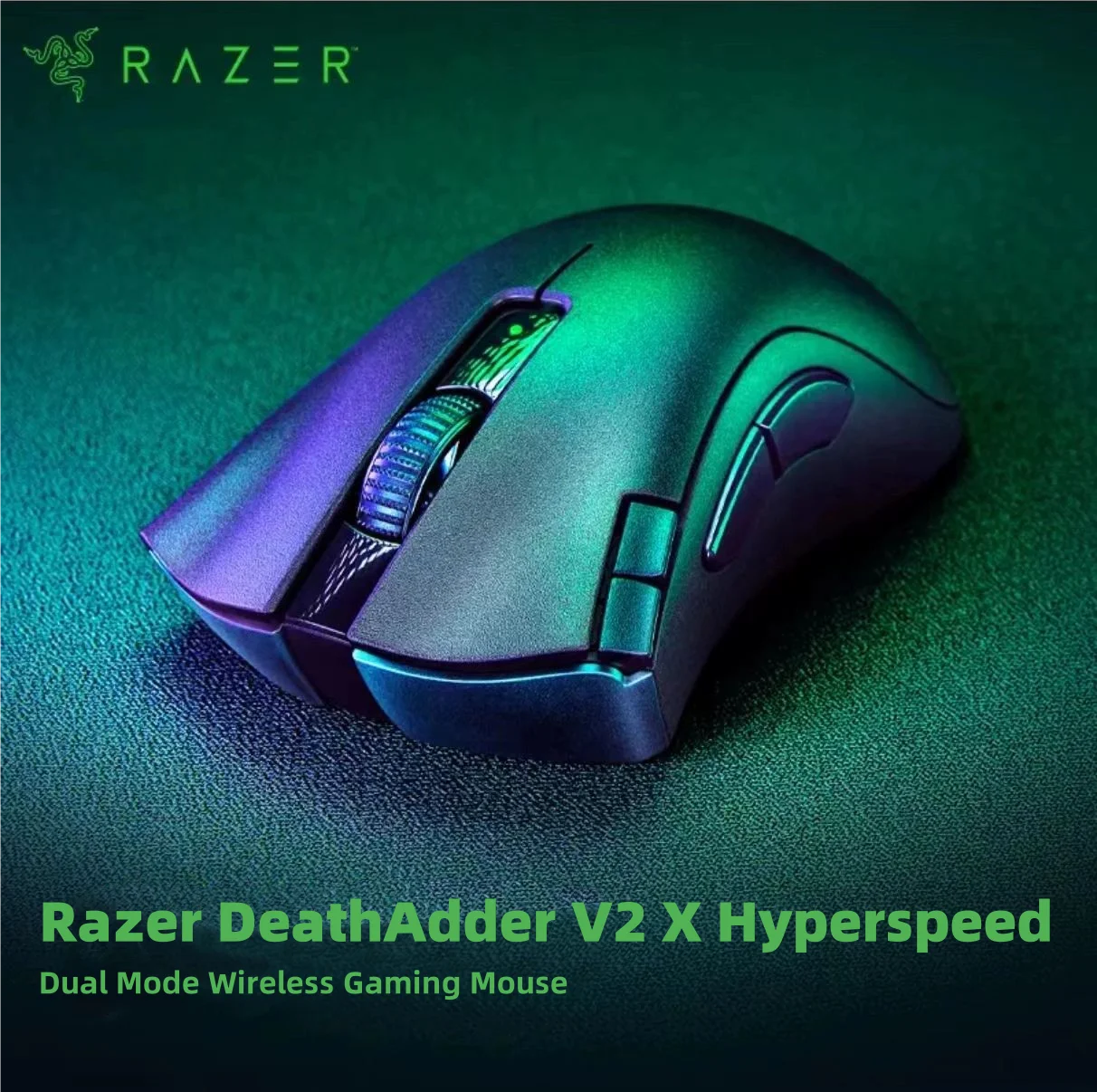Razer DeathAdder V2 X HyperSpeed Wireless Gaming Mouse 7 Programmable Buttons Gen 2 Mechanical Switche 5G 14K DPI Optical Sensor