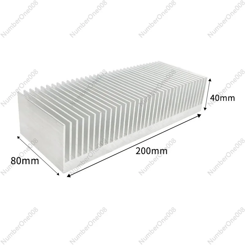 Processing Customized Dense Gear Aluminum Alloy Radiator High-Power LED Special-Shaped Aluminum Plate 200*80 * 40mm Cooling Fin