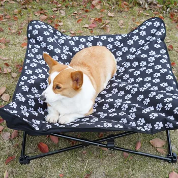 Pet Supplies Waterproof Elevated Dog Bed Foldable Portable Pet Cot Outdoor Traveling Camping Wear-resistant Pet Camp Bed Chair