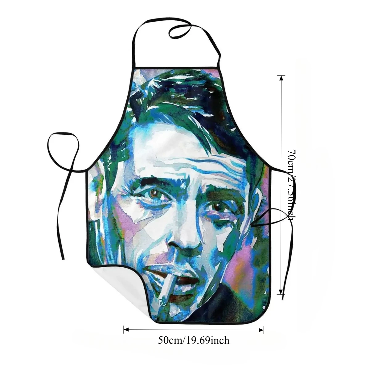 Watercolor Portrait Print Apron, Washable, Versatile for Indoor & Outdoor Use Apron