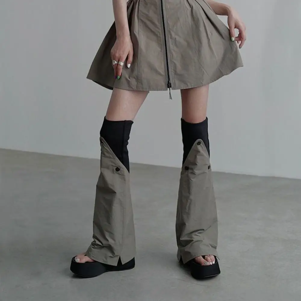 

Эластичные лосины-чулки в стиле пэчворк до колена, в стиле панк-локомотив, женские, Y2K, выше колена, универсальные, повседневные, для весны