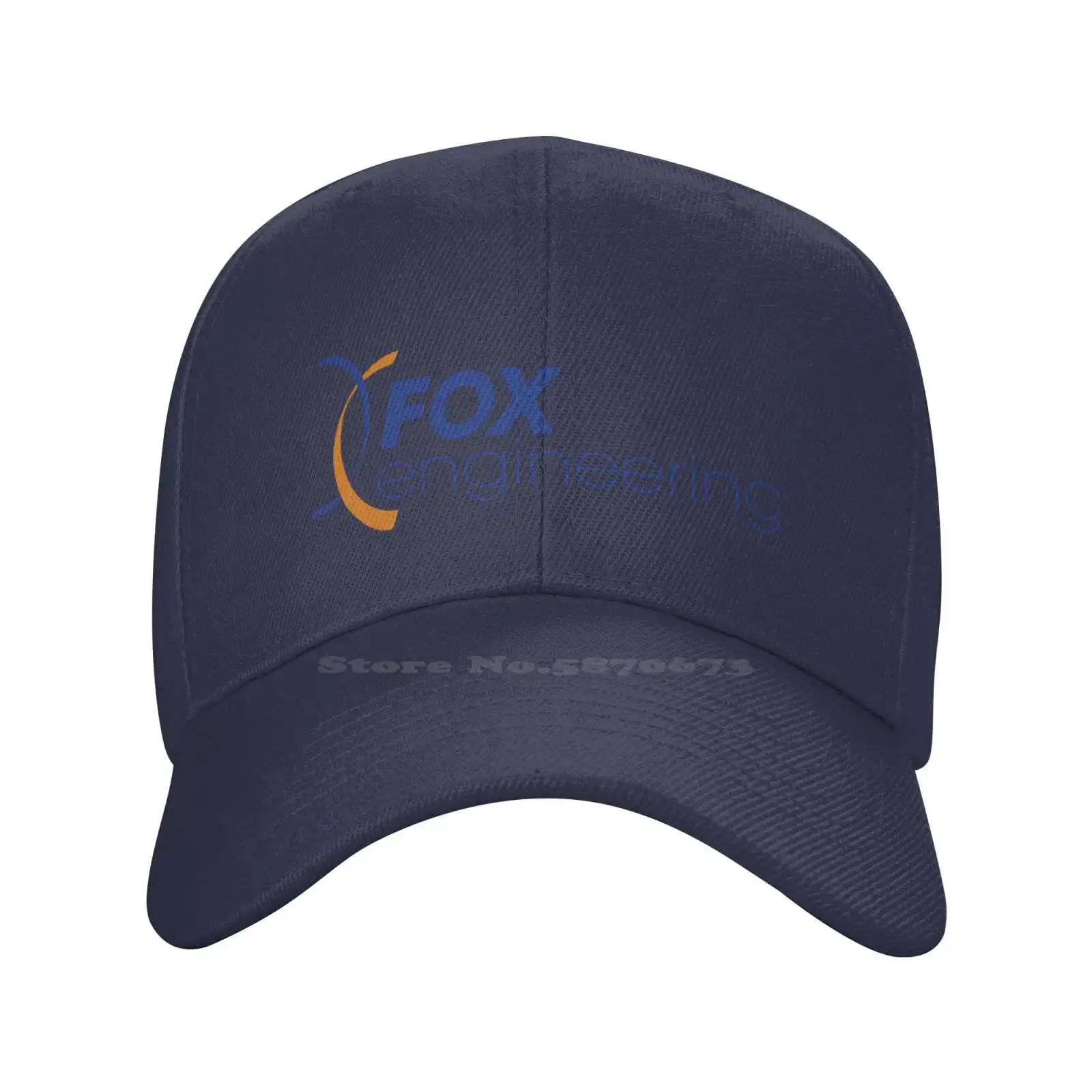 Fox Engineering Logo Fashion quality Denim cap Knitted hat Baseball cap