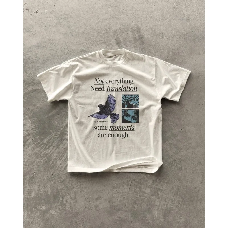 Lost in Tokyo Movie Theme T-shirt Summer New Y2K Unisex Casual Fashion T-shirt