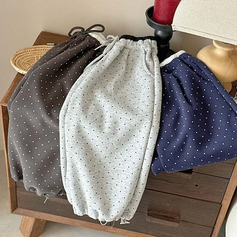

Girls' Pants Autumn Straight Leg 2025 Autumn Outfit New Wave Point Casual and Good-looking Sanitary Pants