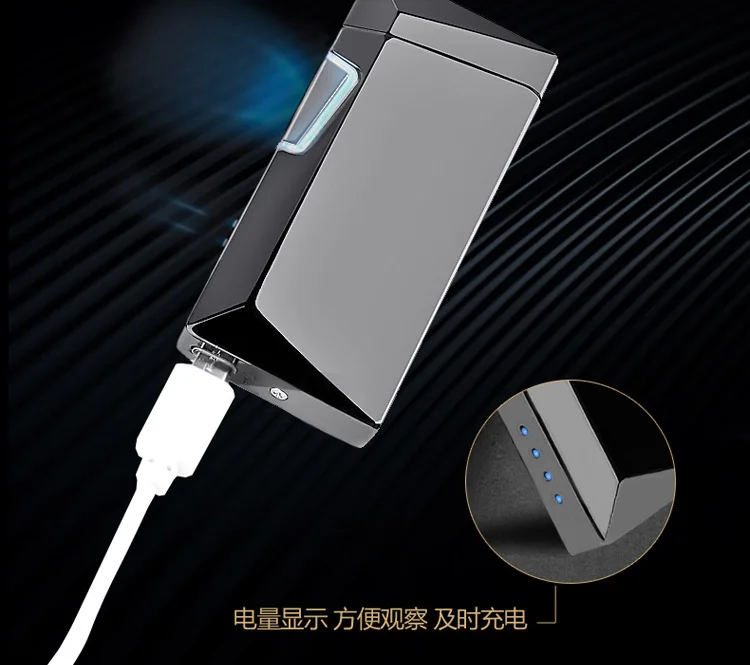 

Электронная USB-зажигалка JOBON с двойной дугой, креативная, с умным датчиком, импульсная, перезаряжаемая, ветрозащитная, для мужчин, в подарок