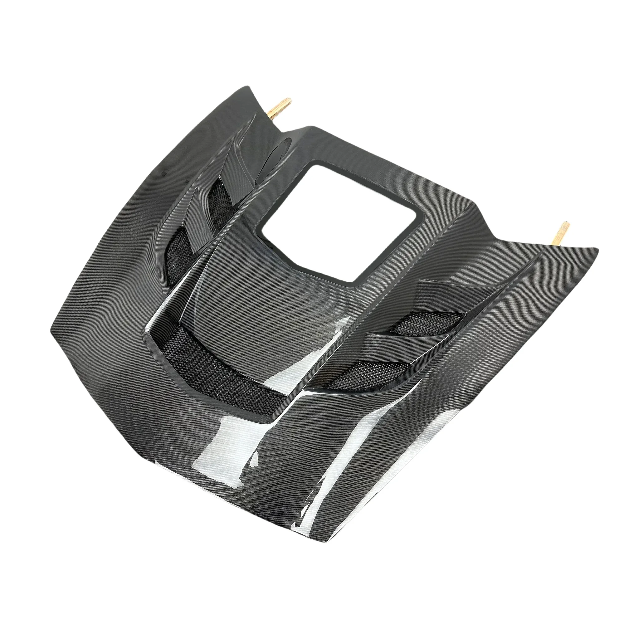 เหมาะสำหรับรุ่นเชฟโรเลต คอร์เวทท์ ซี7 ปี 2015-2019 ฝากระโปรงเครื่องยนต์คาร์บอนไฟเบอร์ใสคุณภาพสูง