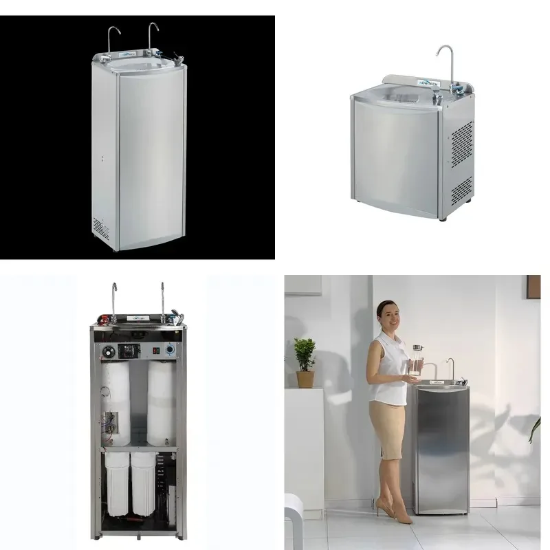 20L/H Compressor Cooling Electric Direct Drinking Water Fountain Stainless Steel Vertical Public Water Dispenser