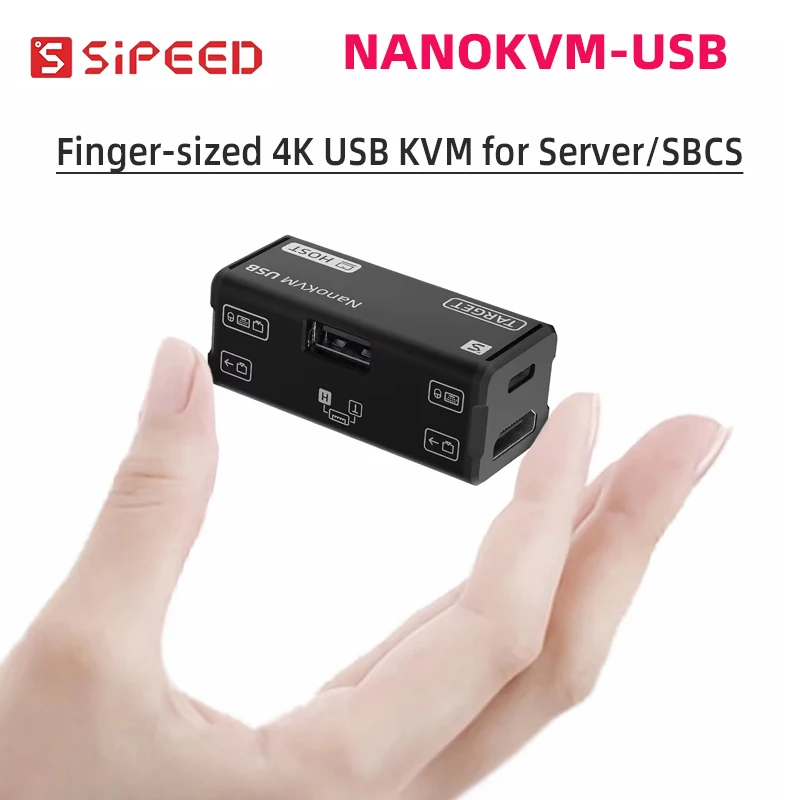 

Sipeed NanoKVM USB O&M Инструмент USB 3.0 Карта захвата Виртуальная клавиатура Мышь Веб-управление HDMI-совместимый Loop Out USB-переключатель