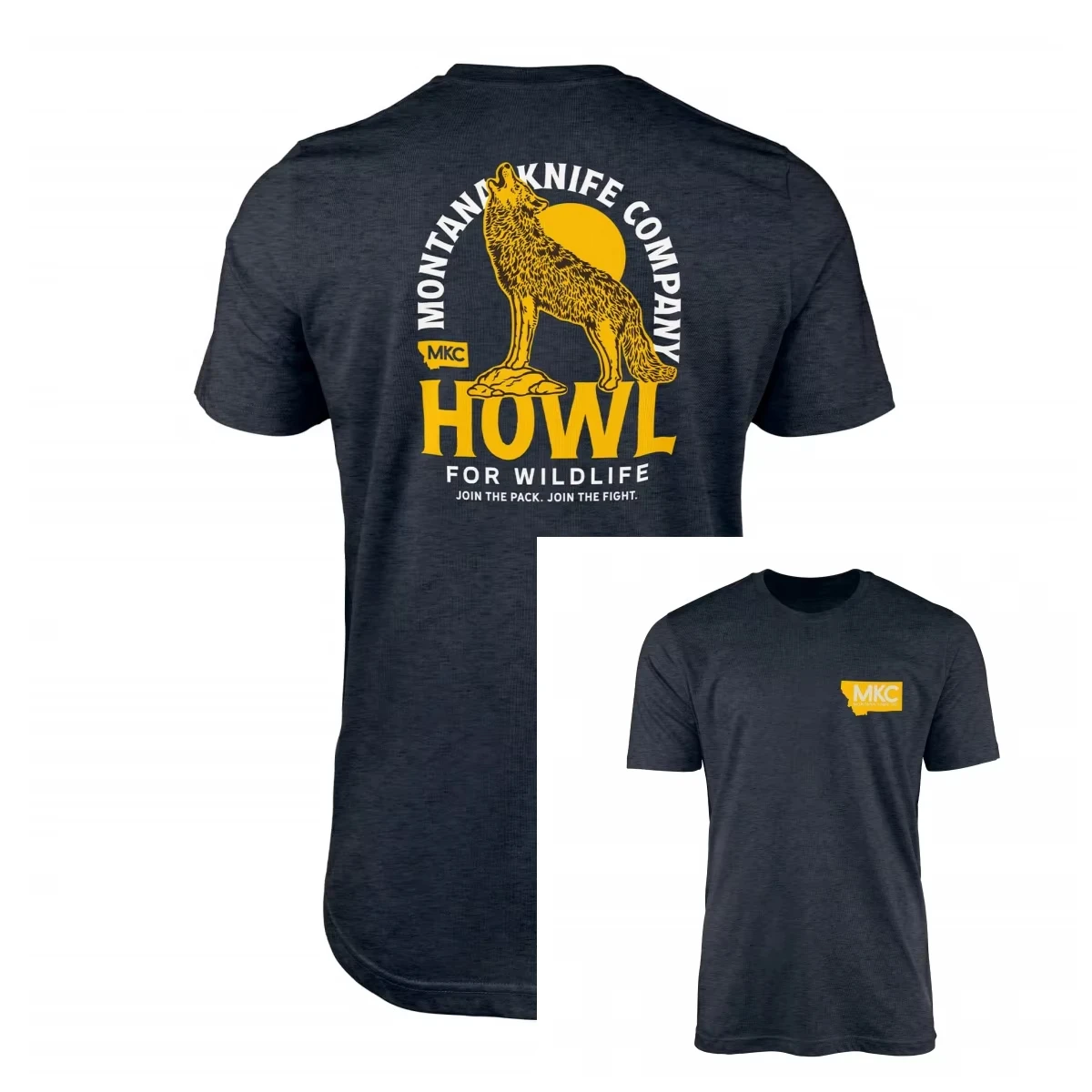MKC X HOWL FOR WILDLIFE TEE Tactical T-Shirt High-end Luxury Unisex Style Both of Men and Women