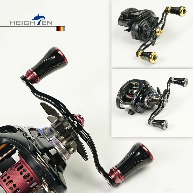 Manivelas dobles HEIGHTEN para baitcaster – Eje aluminio 90/105mm - imagen 2