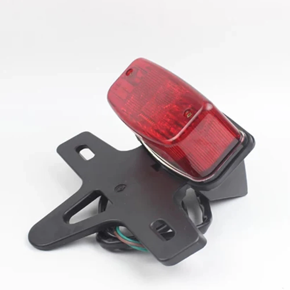 Motorcycle Tail Light for Zongsheng Lifan Jialing JH125L JH150L ZS125GY Dirtbike Indicators Triangle Bracket Brake Stop Lamp