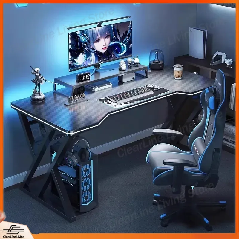 Gaming Desk Computer Table Home Office Study Writing Workstation Ergonomic E-sports PC Laptop Stand Modern Simple Furniture