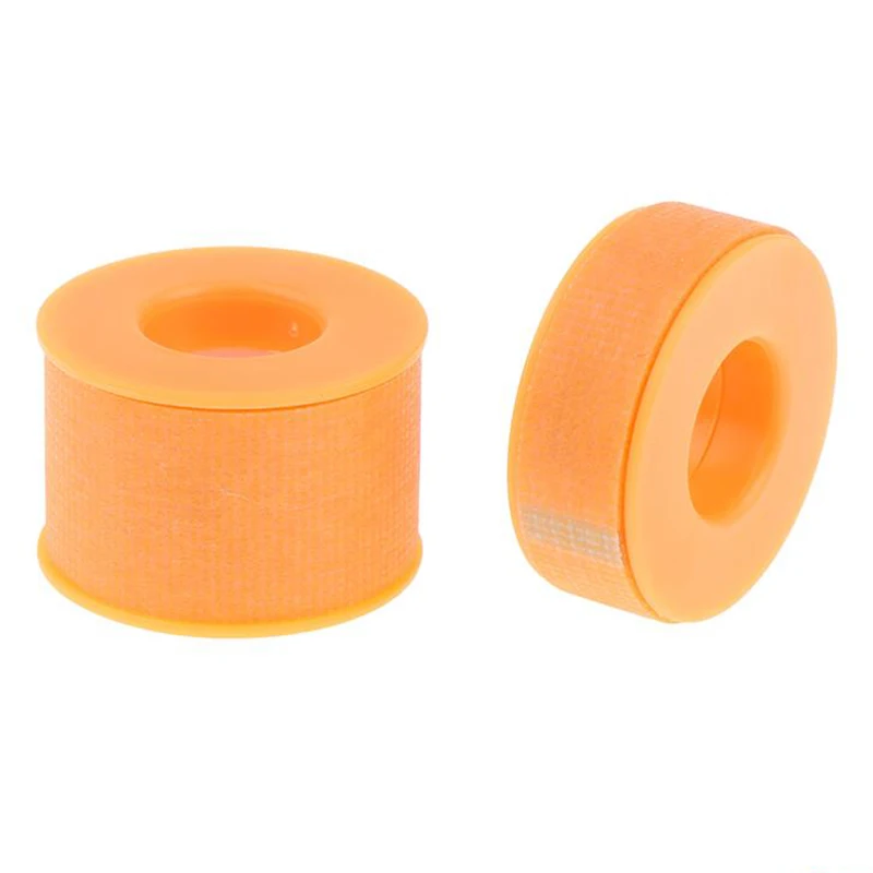 10pcs Non-woven Medical Silicone Gel Eyelash Tape Breathable Sensitive Resistant Under Eye Pad Eyelash Extension Tools Orange