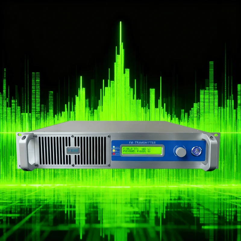 

300W FM Transmitter 100-240V Wide Voltage - Cost-Effective, Knob Operation, for Campus/Church/Shop, AES/MPX Inputs, Durable