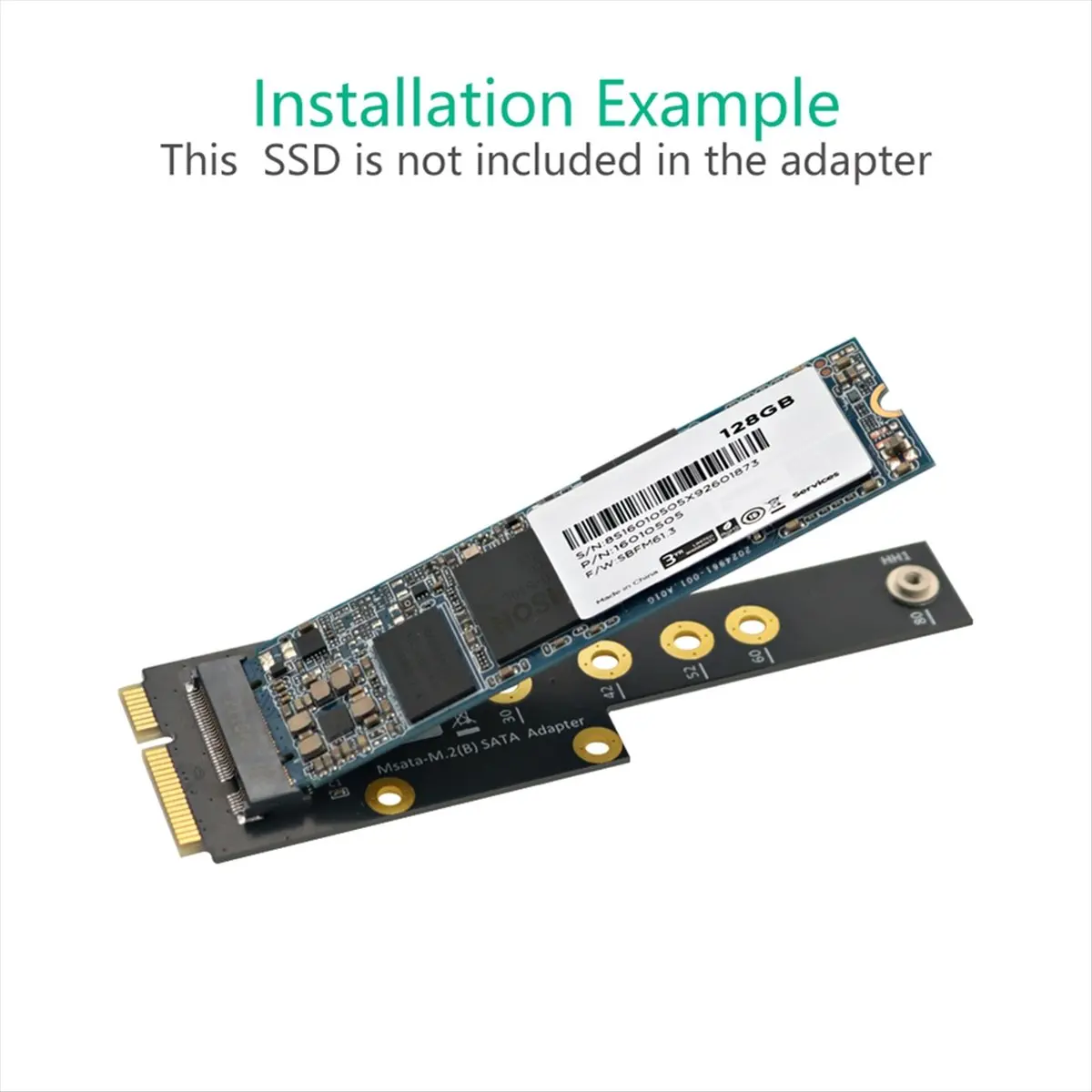 (BOFF) MSATA to M.2 Key B Adapter M.2 SSD to MSATA Adapter MSATA to M.2 Key B SSD Adapter
