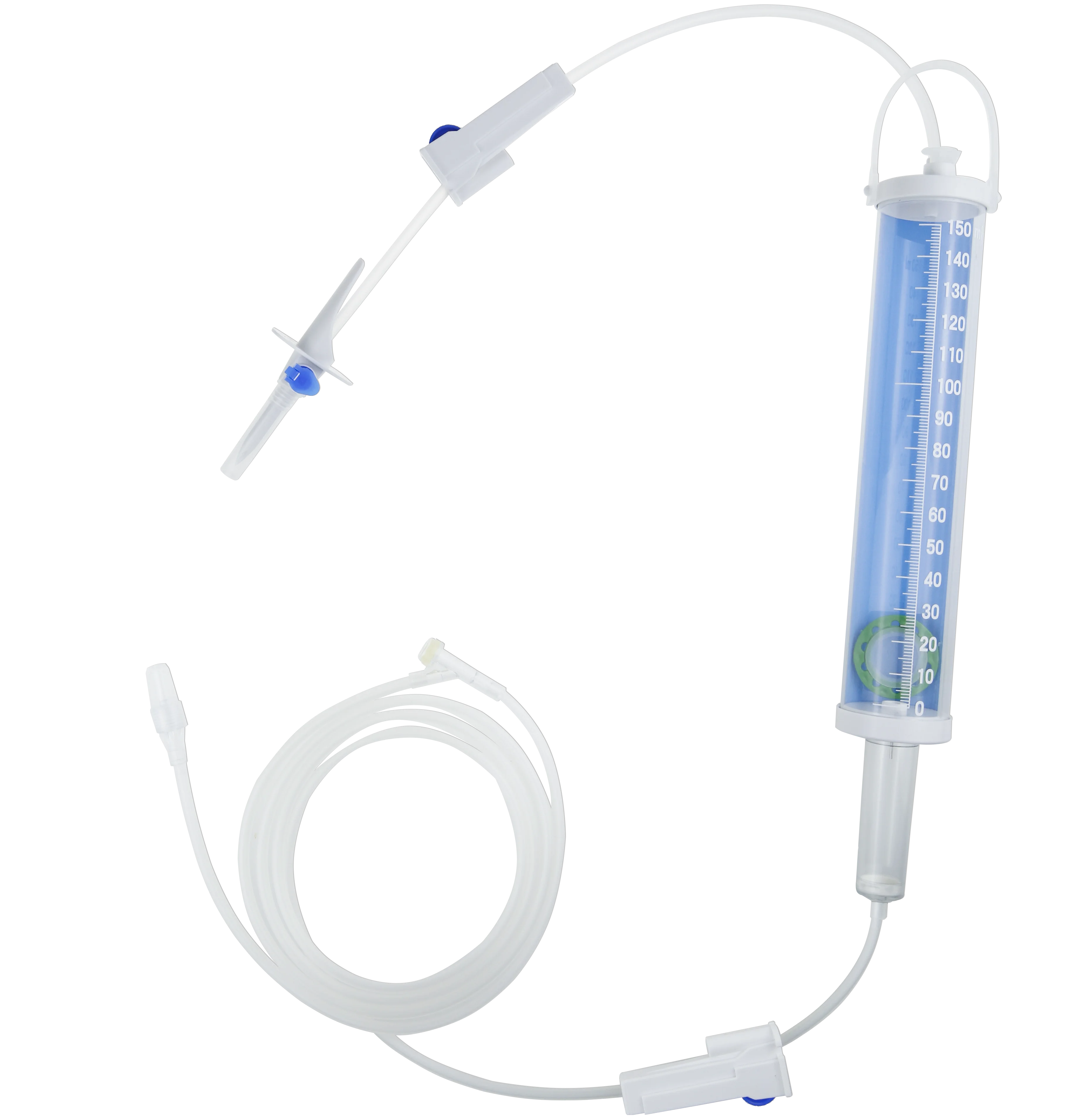 

Hot selling 150-200cm tubing Disposable Input liquid Set with burette for medical use