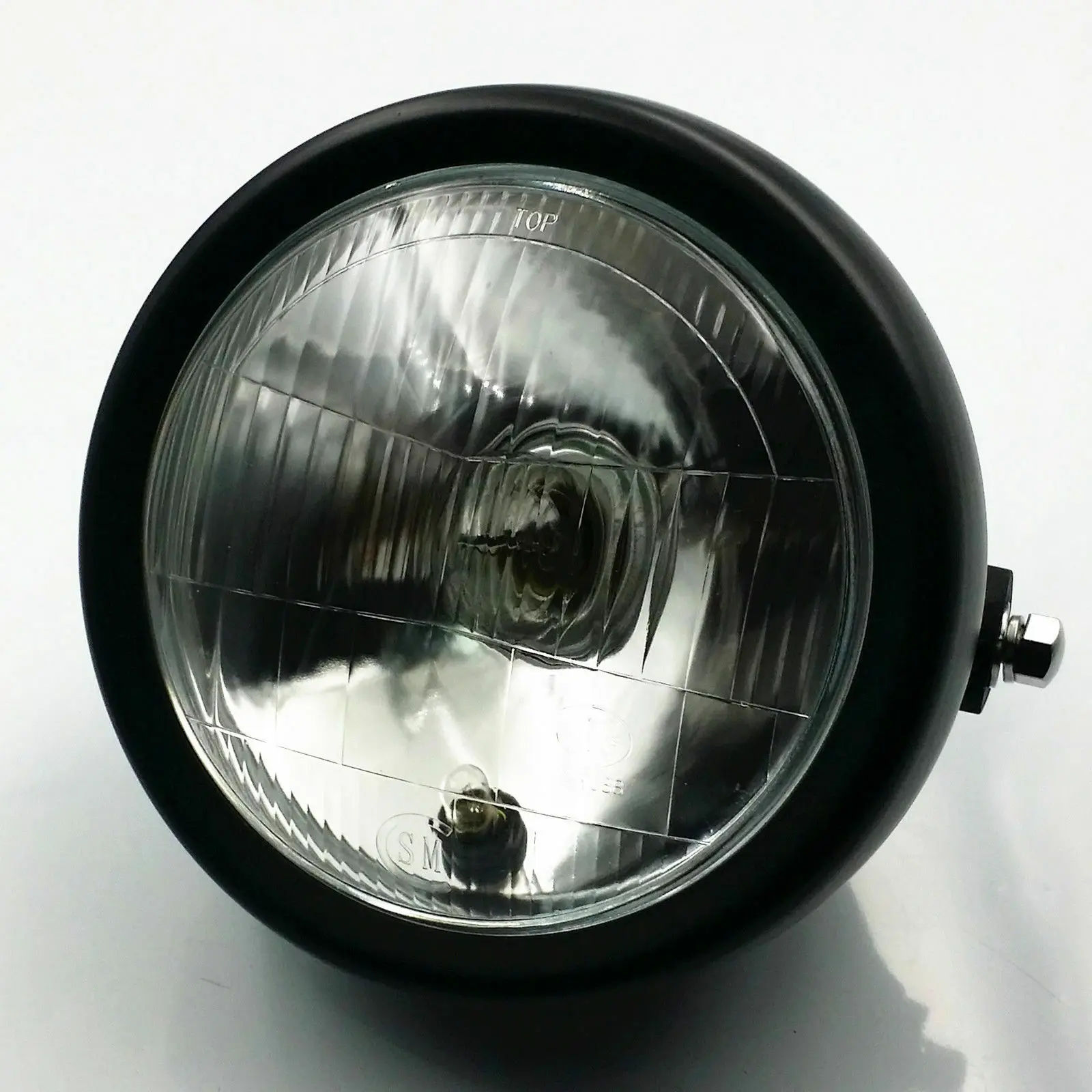 Universal 12V 35W Motorcycle Round Headlight Halogen Bulb Head Lamp Illumination Indicator Motorcycle Light Assembly