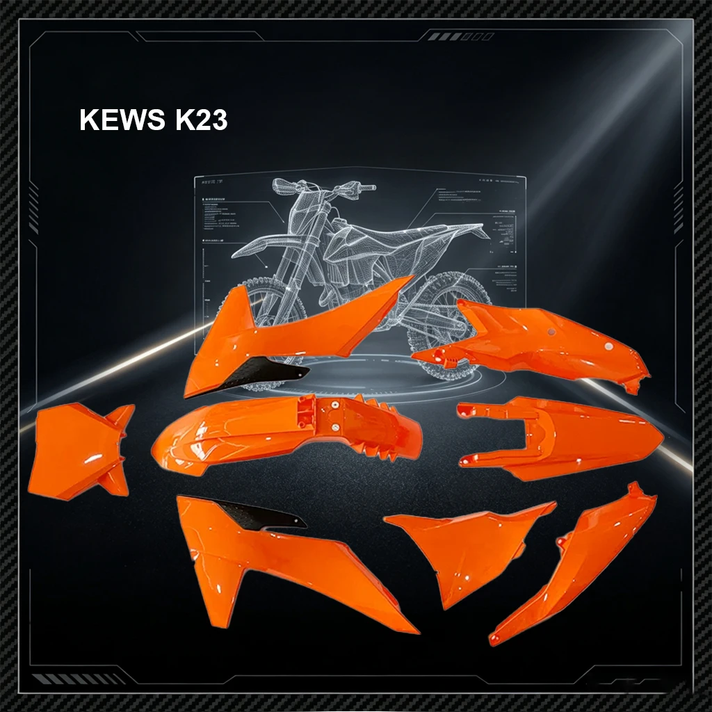 for KEWS K23 off-road Motorcycle Full Plastic Body Kit Set Accessories Fairing Fender Cover Replacement Parts