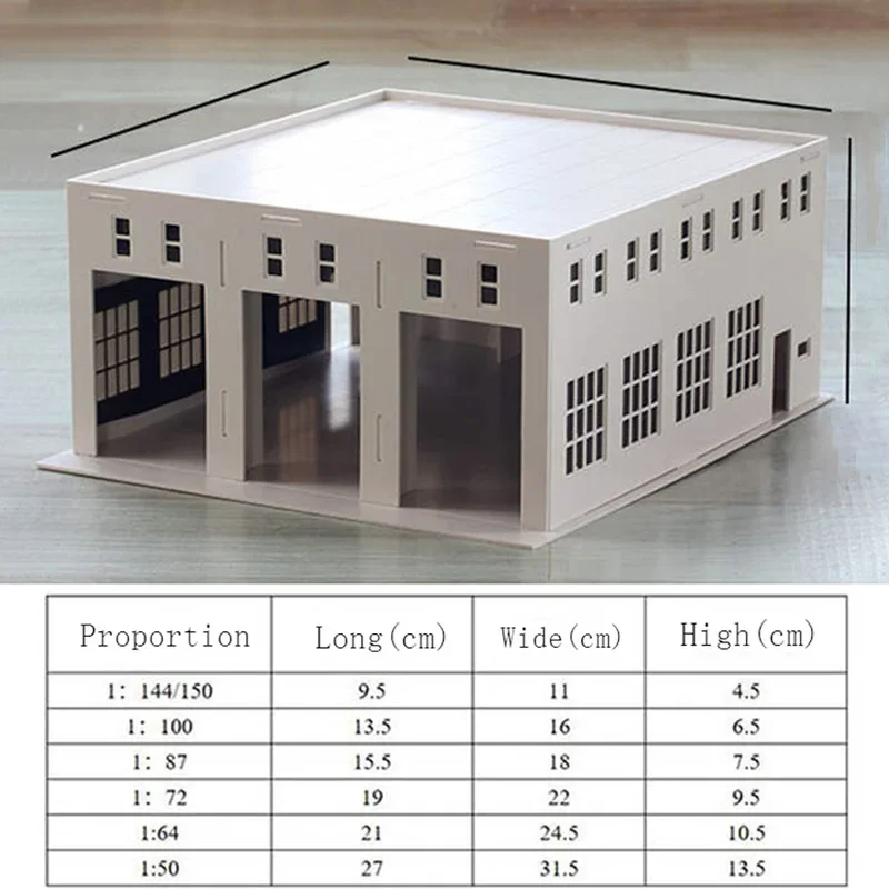 Outland Models Railway Layout Model Train Engine House (3 Stall) HO Scale 1:87