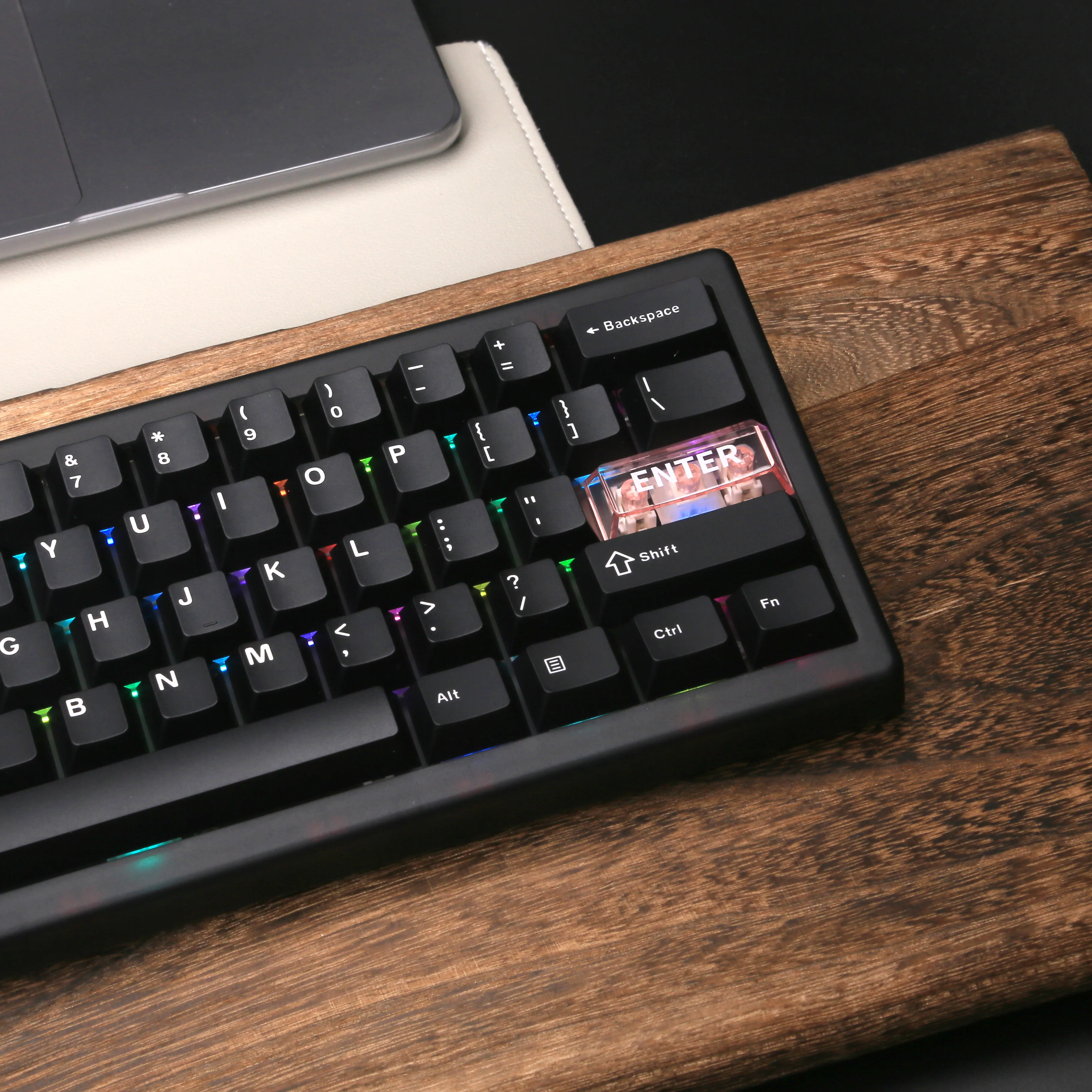 QK61 60% VIA&QMK Gasket Structure Compact Mechanical keyboard RGB Wired/2.4GHz Wireless/Bluetooth esports Diy