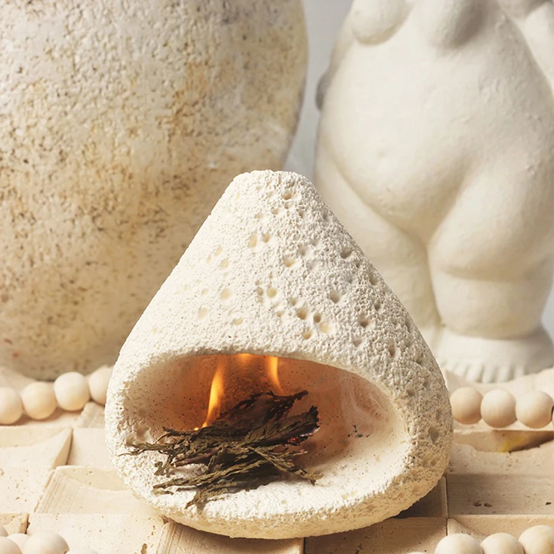 Soporte para Palo Santo, Quemador de Palo Santo, Cuenco para Meditación y Yoga, Chimeneas para Incienso