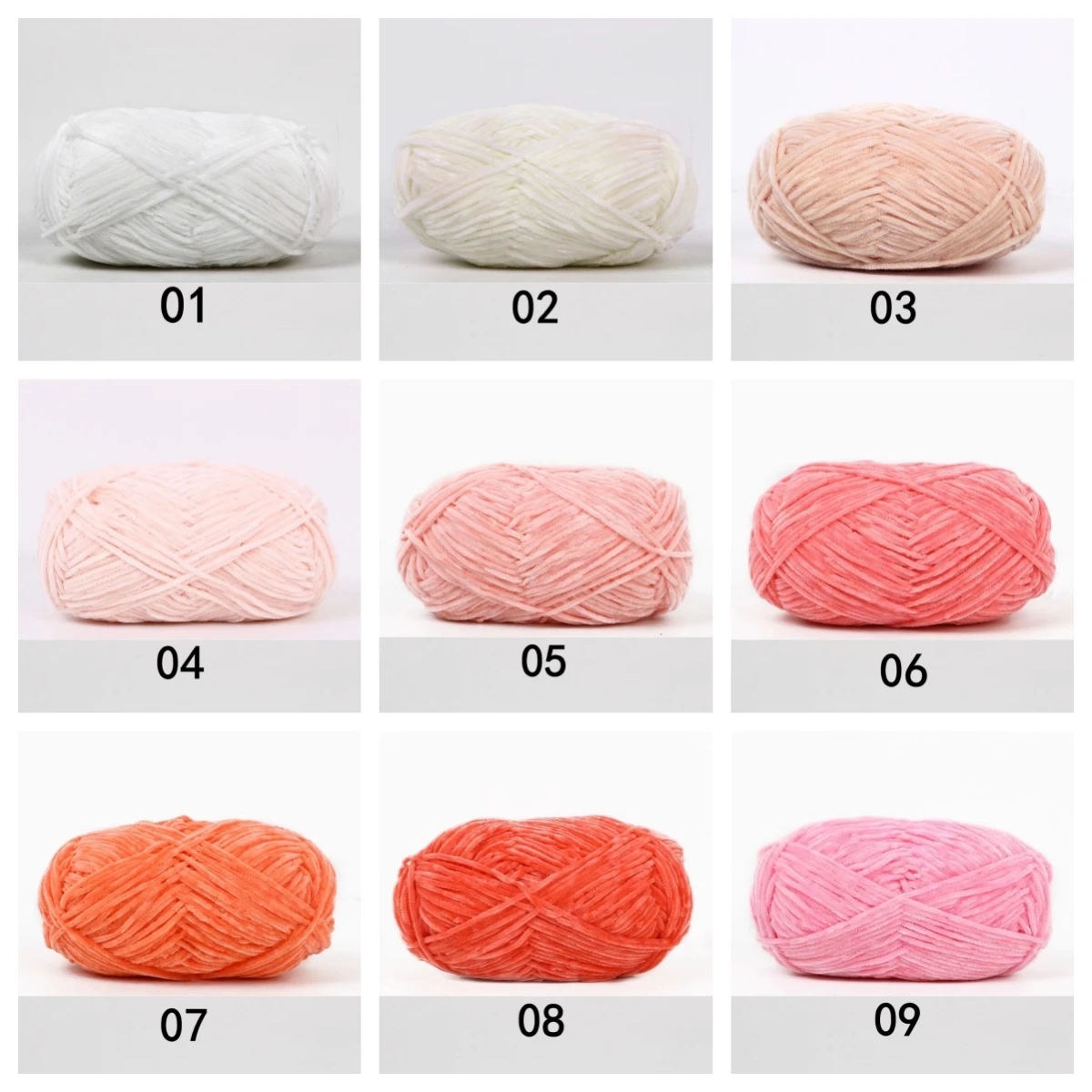 2mm Chenille Yarn Gold Velvet Yarn Edelweiss No. 2 Diy Hand-Knitted For Baby Doll Sweater