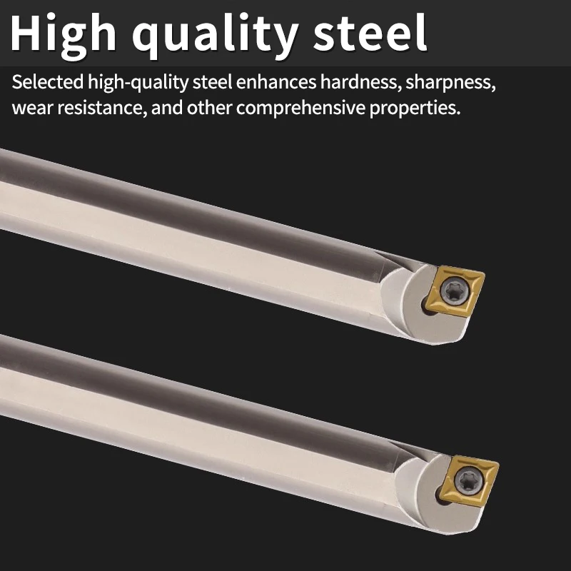 

Держатель расточного инструмента для токарного станка с ЧПУ H-SCLCR03/06/09, высокоскоростная сталь, ударопрочный держатель токарного инструмента для небольших отверстий