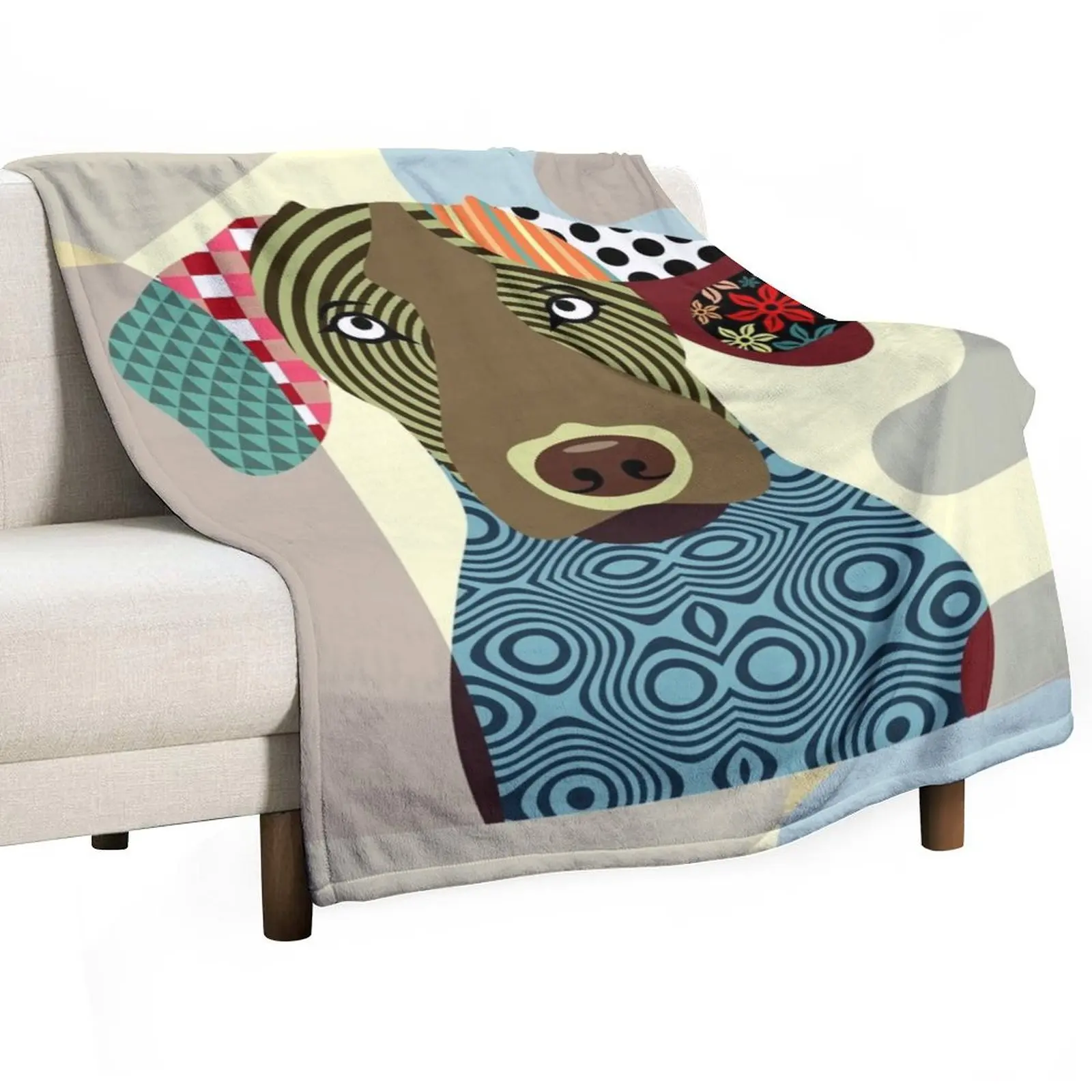 

Vizsla Throw Blanket Retros Warm For Decorative Sofa Blankets For Baby Blankets