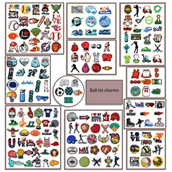 ball boxing football basketball lot shoes charms decorations Charms Buckle Kids X-mas Gifts Accessories Wholesale