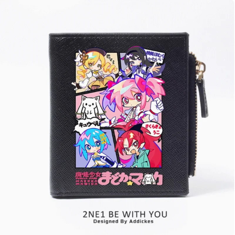 Anime Puella Magi Madoka Magica Zipper Fashion Wallets PU Purse Card Holder Money Bag Gift 2338 Cosplay