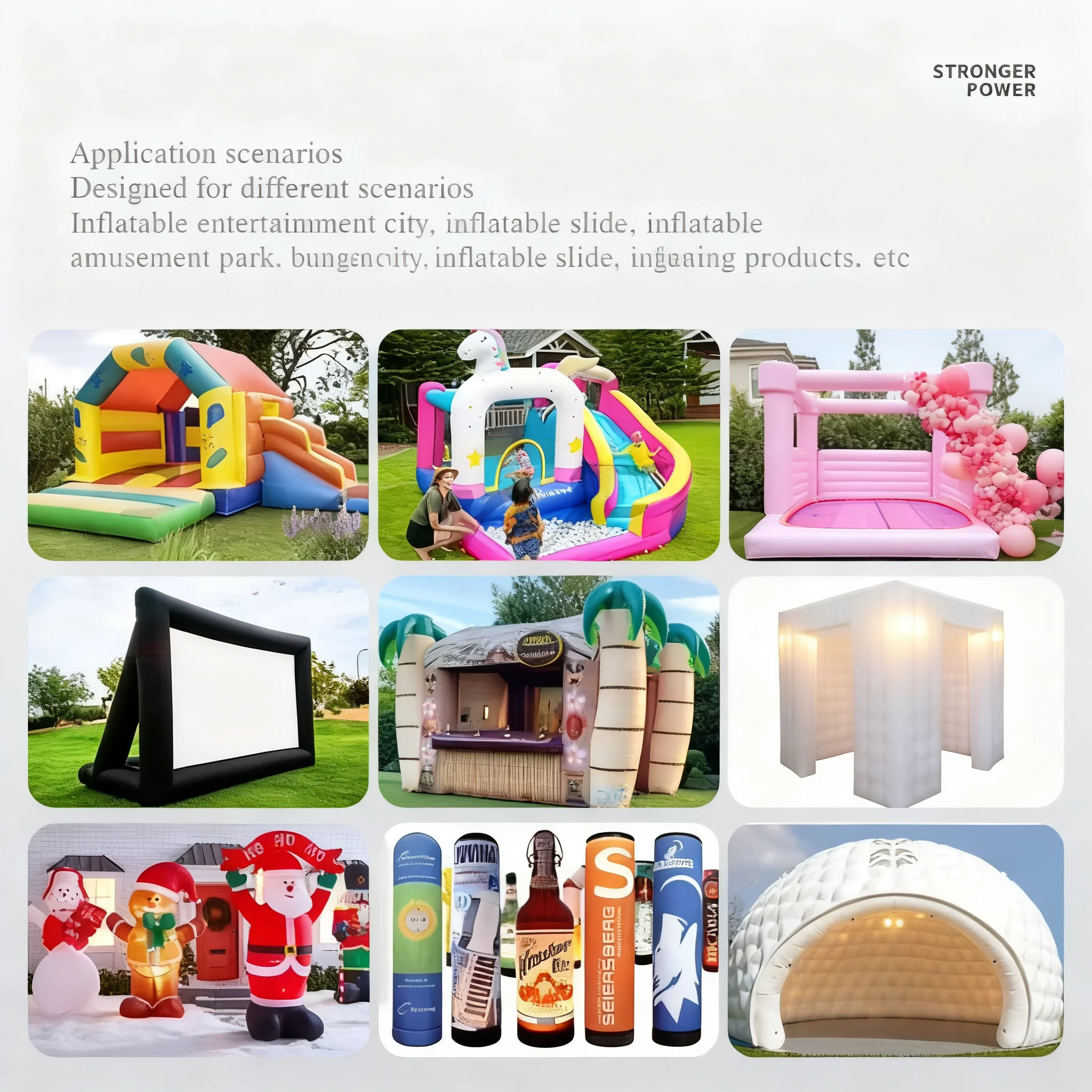 Dual-Use Built-in & External Inflatable Blower 220V, Air Fan for Inflatable Cartoon Advertising Model & Projection Screen