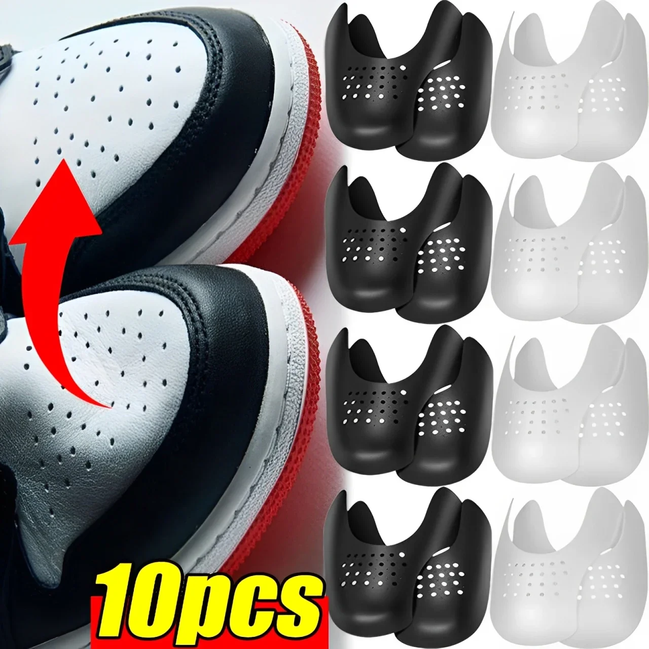 2/10pcs Anti Crease Shoe Protector for Sneakers Toe Caps Anti-wrinkle Support Shoe Stretcher Extender Sport Shoe Protection