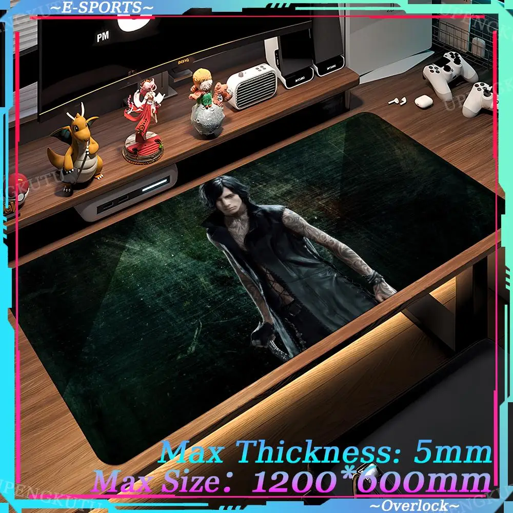 Esports mouse pads Mouse Pad Computer gamers 1200X600MM Desk D_devil_May_Cry_5 mats Oversized Computer cabinet pad