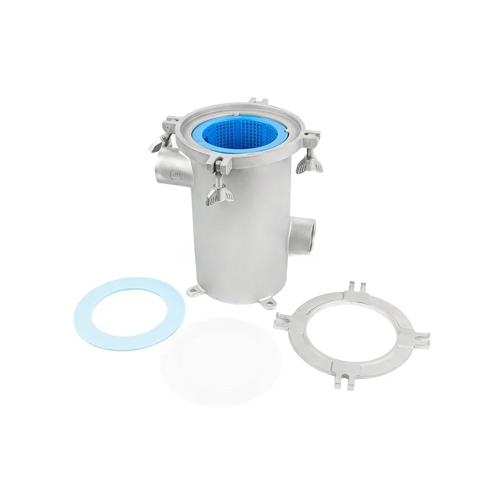 Marine Hot Sale Seawater Strainer 316L Stainless Steel Side in Side Out for Water Treatment for Boat