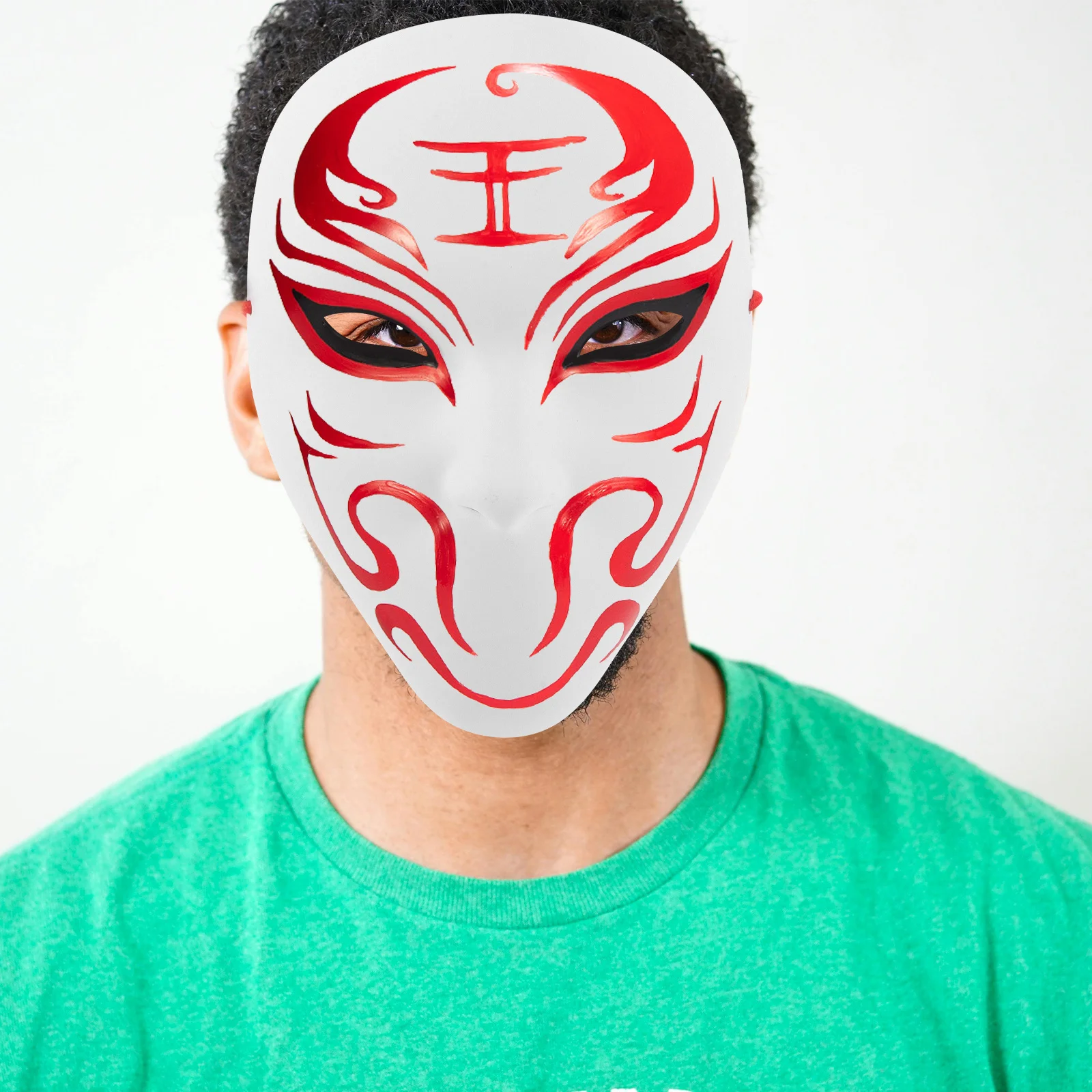 

Мужская маскарадная маска, белая пустая пластиковая прочная удобная посадка для Хэллоуина, карнавала, вечеринки, сделай сам, косплей, винтажная маска на Хэллоуин