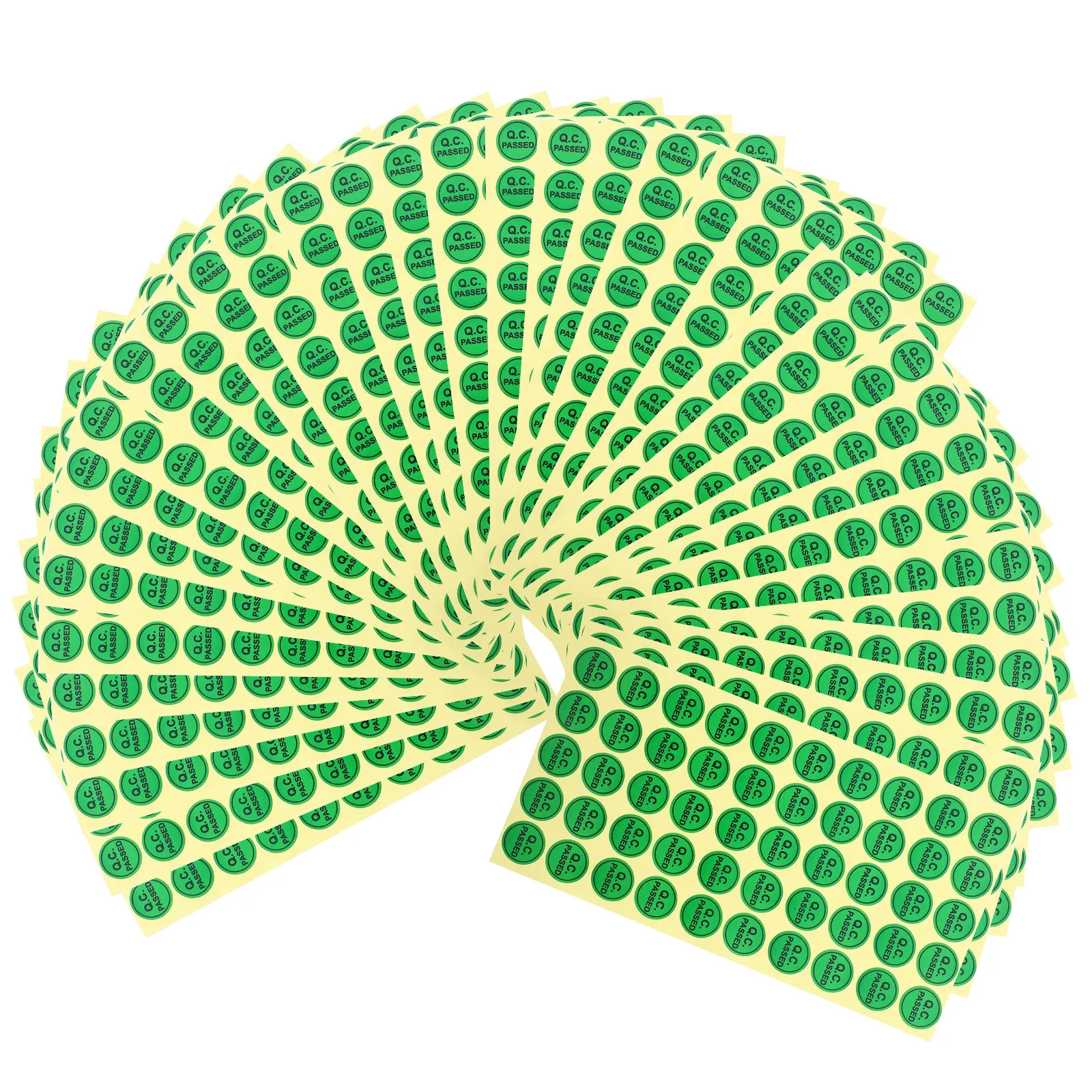 

1000Pcs Qc Passed Labels Sticker for Quality Test Passed Status Tags Warehouse Tested Adhesive Testing Tags Inventory Management