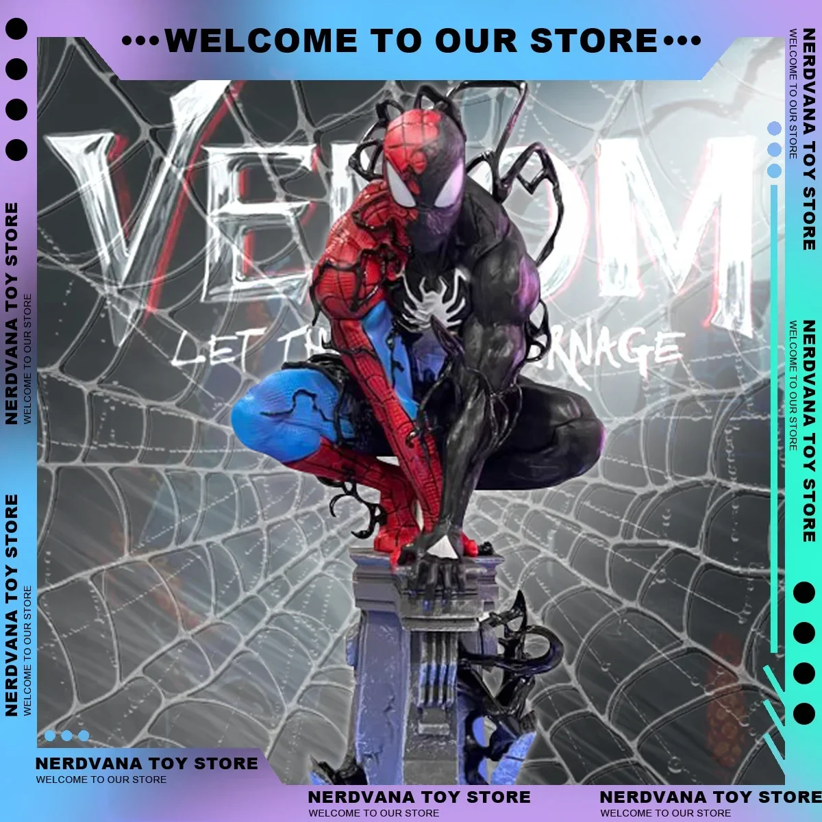 Venom Figurine Spider-Man Action Figure Anime Figure Toys for Children Christmas Gift Spider-Man Venom Symbiote Figurine