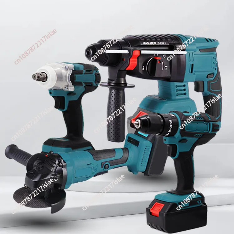 

Набор электроинструментов Молоток с литиевой батареей Электрический кирка Ударная электрическая дрель Отвертка Электрический ключ Большой крутящий момент