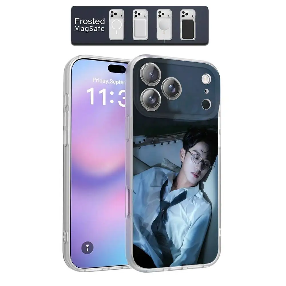 حافظة هاتف Seeky Pei en L-Li لهاتف iPhone 17,16,15,14,13,12,11,Pro,Max,Plus,E,Air,Mini Magnetic Magsafe Frosted Clear #3