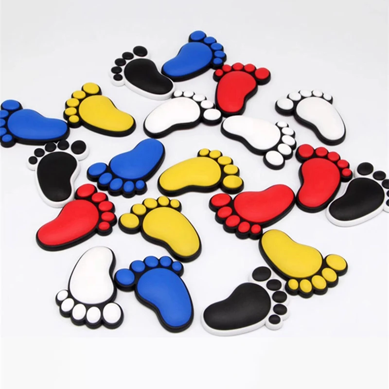 

4PCS car door anti-collision stickers, cute footprints, front and rear bumpers, anti-collision strips, drive door anti-collision