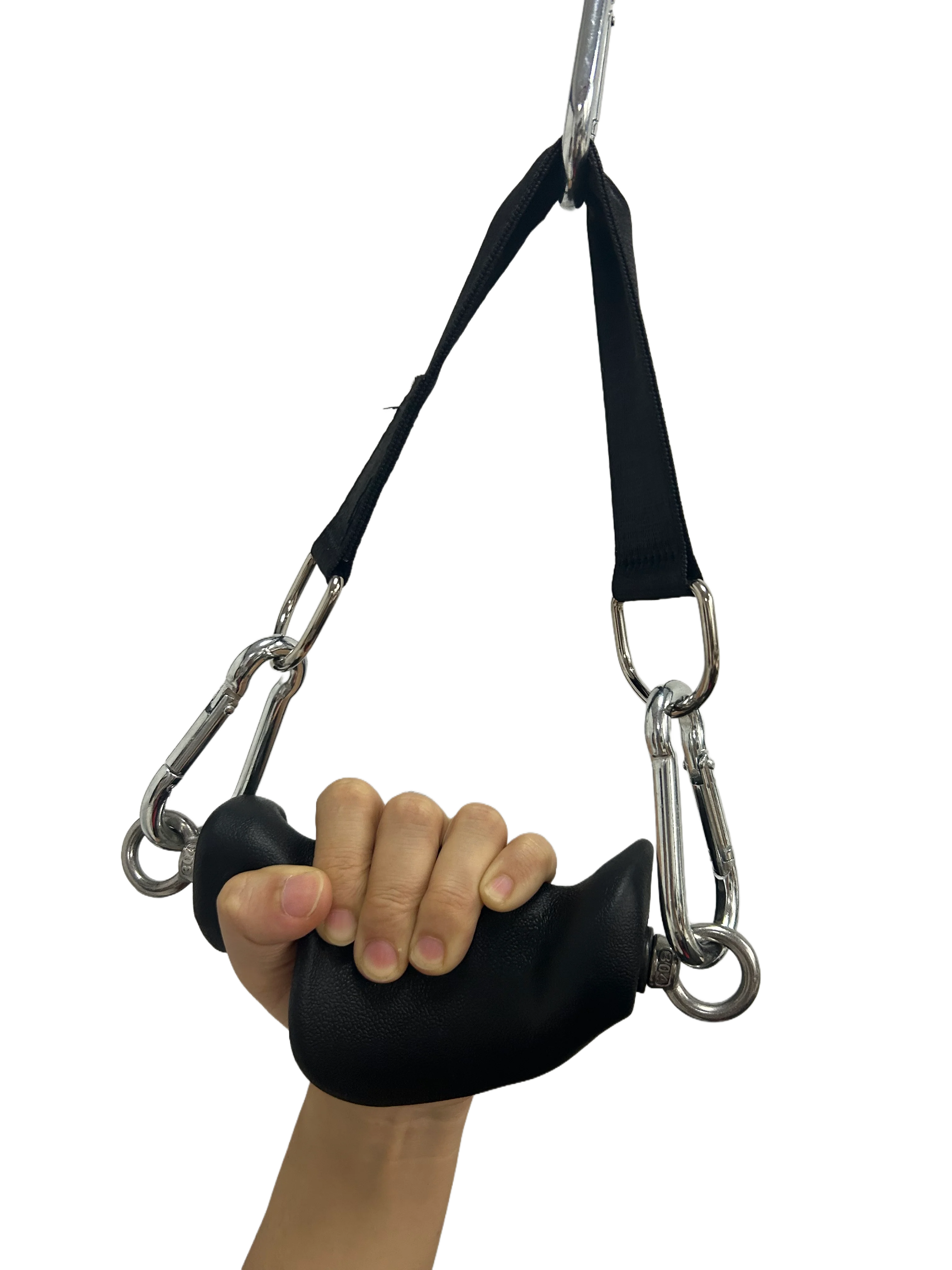 Fitness Lat Pull Down Bar D-Handle Grip Pulley Cable Machine Attachments Gym Weight Lifting Rope Handle Wrist Workout Equipment