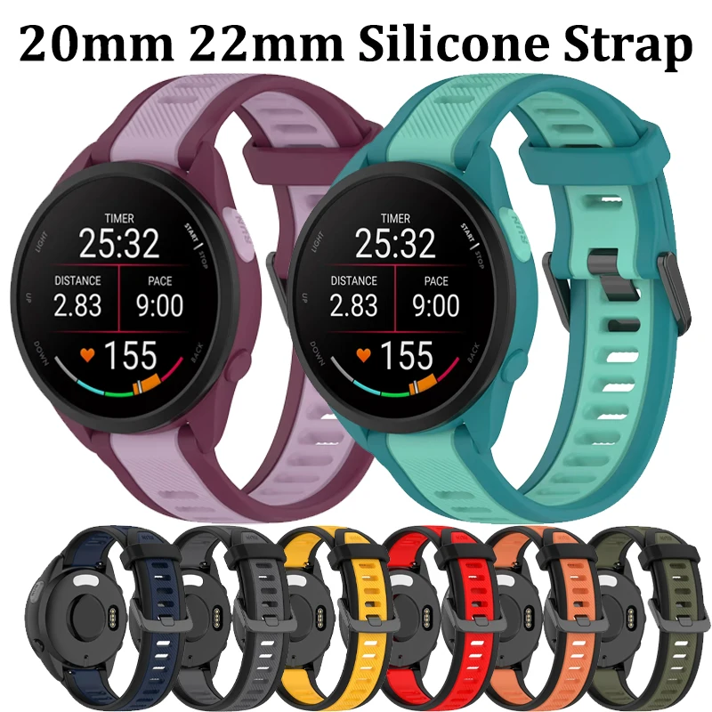 22 mm 20 mm Silikonarmband für Amazfit Active 2 GTS 2 3 4mini GTR 2 3 4 Armband Bip 6 5 3 3Pro/Helio T-Rex3 Pro 44 mm 48 mm Correa