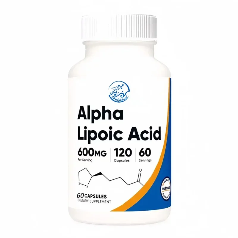 Alpha Lipoic Acid 600mg Per Serving, 60 Capsules, Plant-based Capsules, Non Genetically Modified