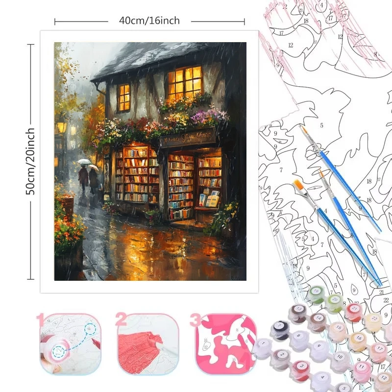 DIY Digital Painting Paint By  - Resin Art On Canvas 评论和价格
