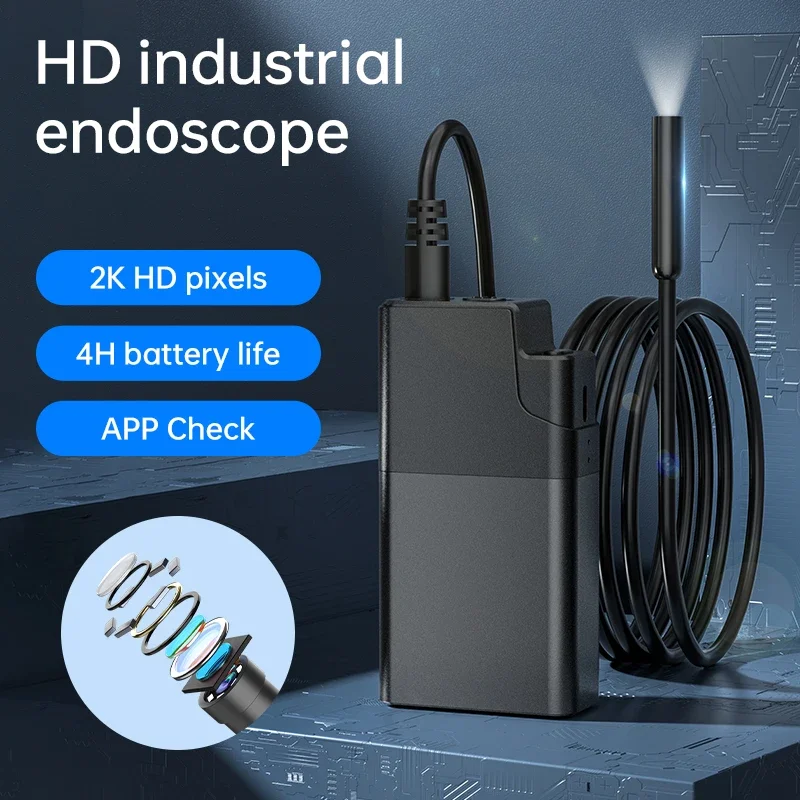 Anesok W500 المنظار ثعبان واي فاي صندوق مقاوم للماء IP67 منظار USB 3.9/5.5/8 مللي متر Borescope لنظام أندرويد وiOS