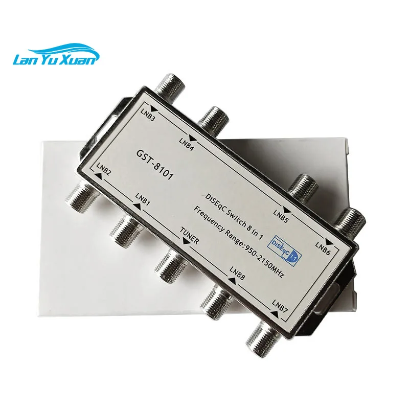 8 in 1 Out Satellites FTA TV LNB DiSEqC Switch for Satellite Receiver