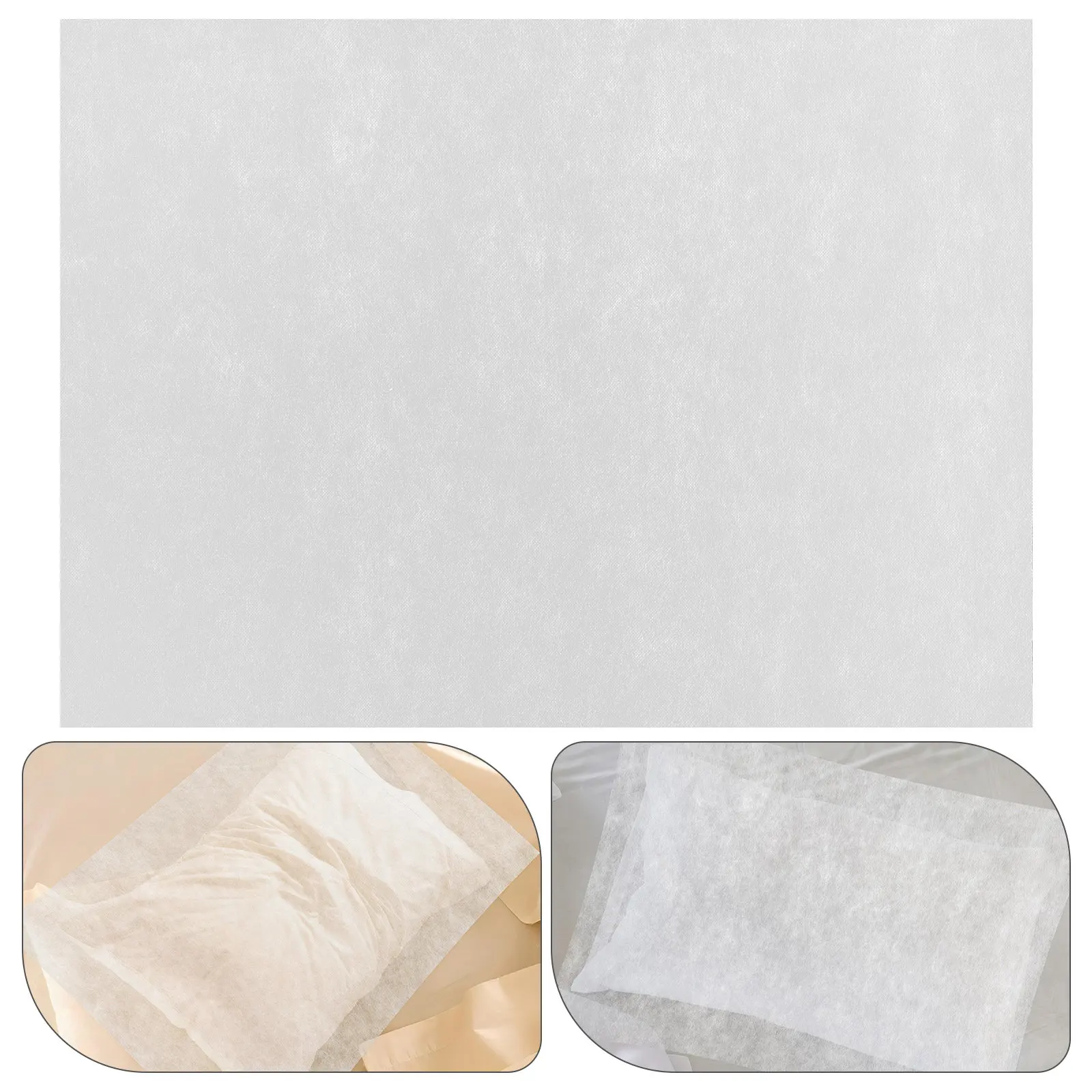 100Pcs Disposable Travel Pillow Covers Soft Non Woven Single Use Towels for Beauty Salon Facial Table