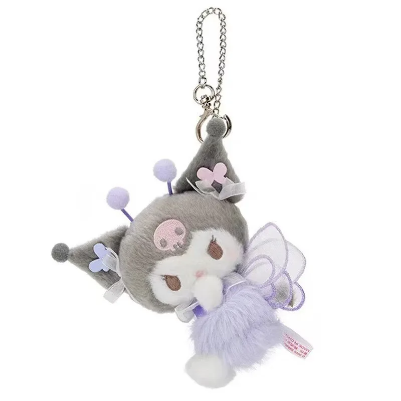 Sanrio Kuromi My Melody Kawaii การ์ตูนของเล่นตุ๊กตาพวงกุญแจ Cinnamoroll Hello Kitty กระเป๋าเป้สะพายหลังจี้ตกแต่งสาววันหยุดของขวัญ