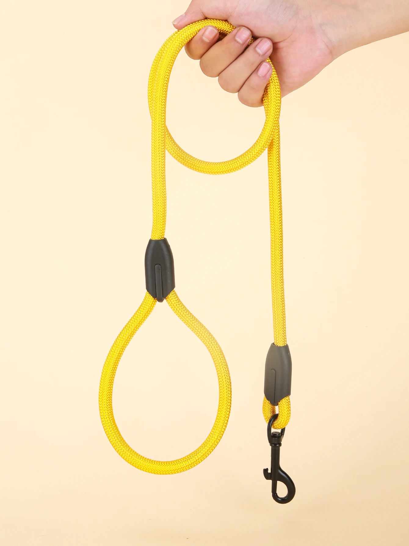 1CP Yellow Round Rope Pet Dog Leash Harness, High Quality, Strong and Durable